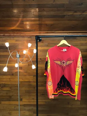 "1 of 1" Harley Davidson Oversized Flaming Bandana Tee (XL/2XL)