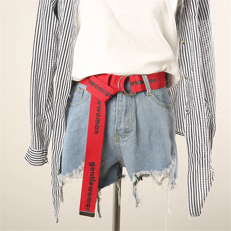 "GENTLEWOMEN" CANVAS BELT K071503