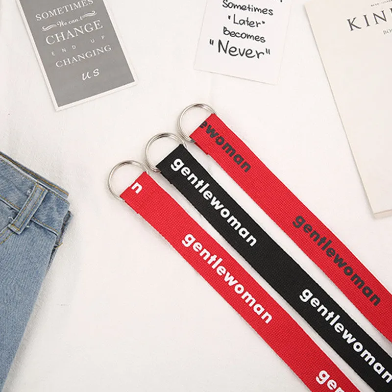 "GENTLEWOMEN" CANVAS BELT K071503