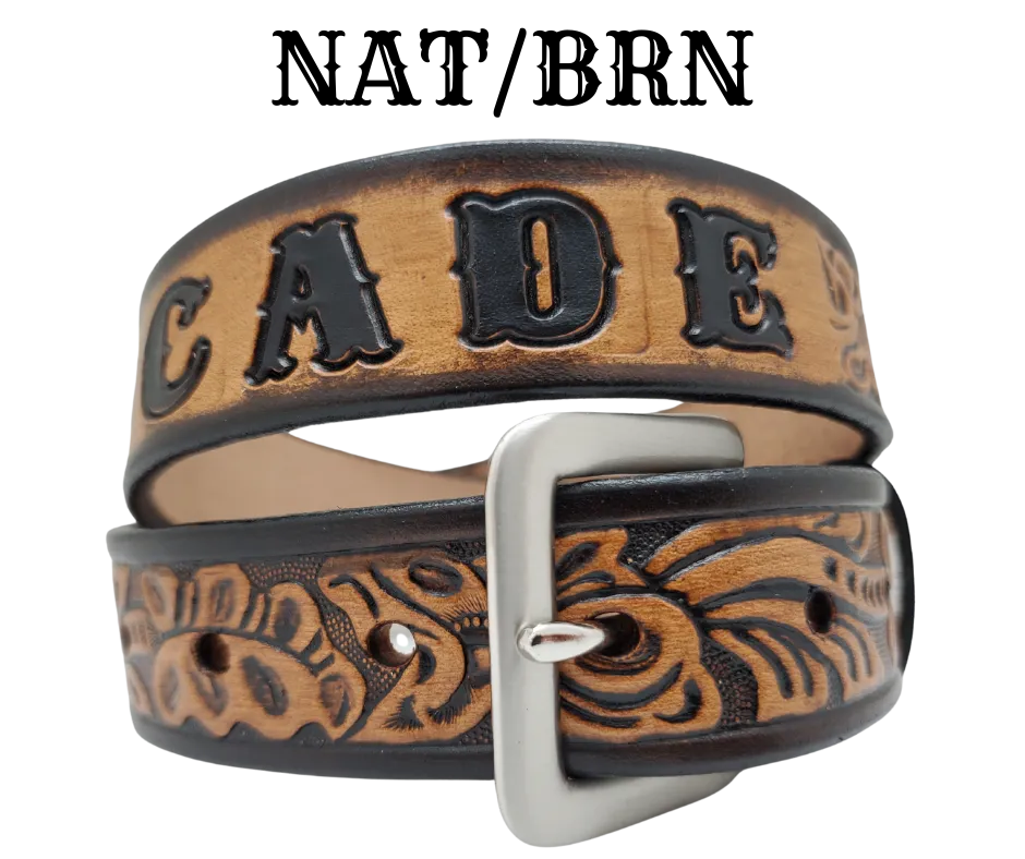 "Lil' Pendleton" Leather KIDS/CHILDRENS Name Belt
