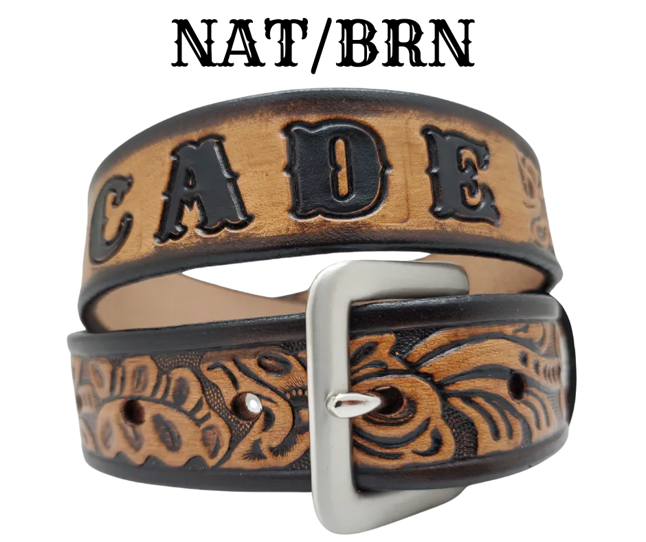 "Lil' Pendleton" Leather KIDS/CHILDRENS Name Belt