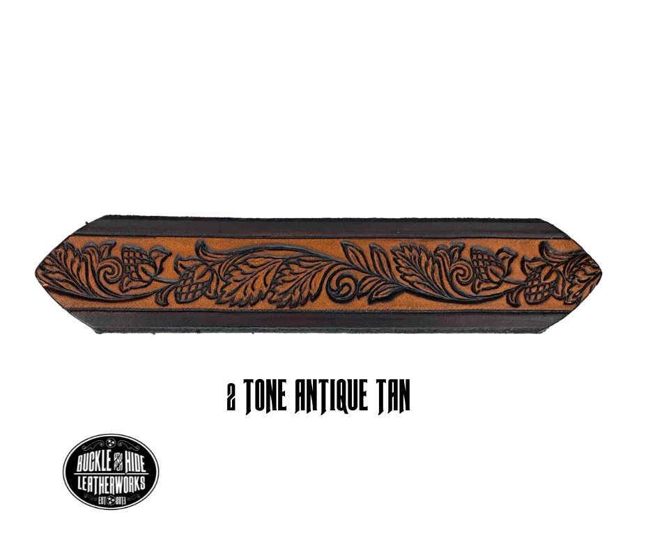 "The Huckleberry" Name Leather Belt