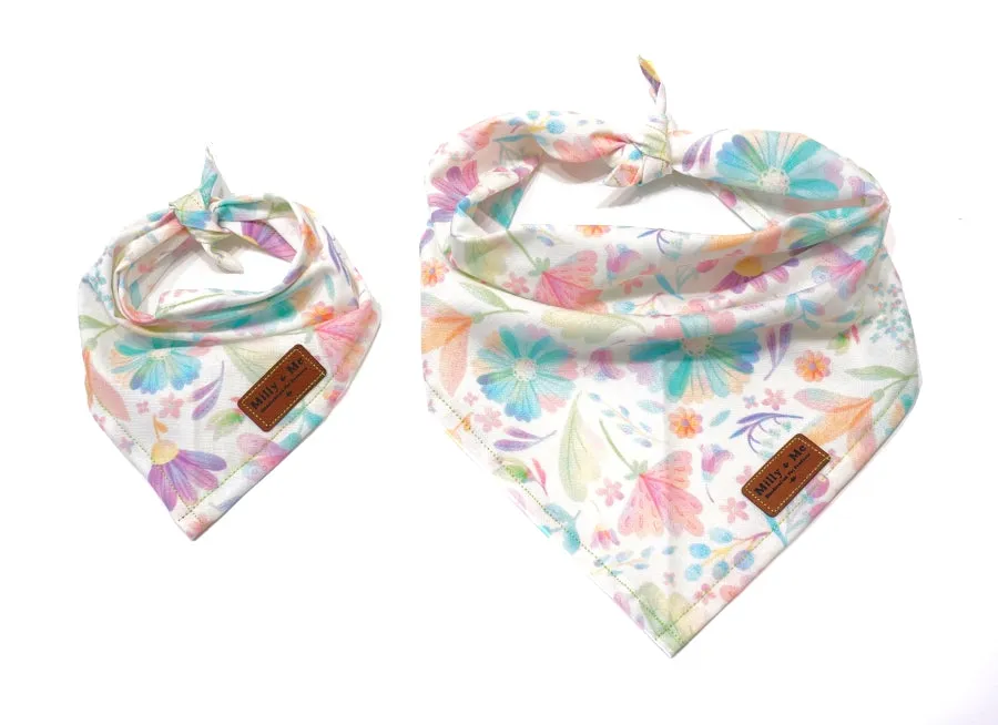 Rainbow Flowers - Pet Bandana