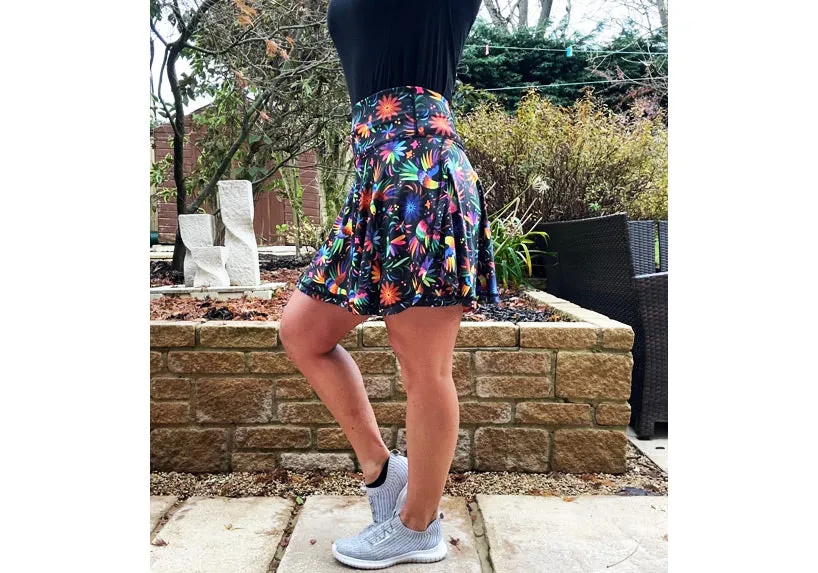 Rainbow Rainforest Skort
