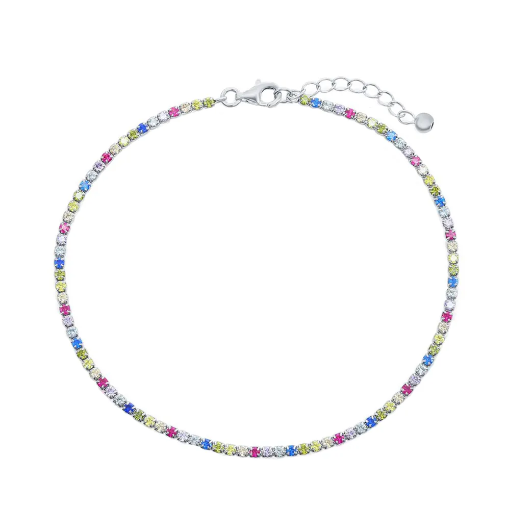 Rainbow Sparkle Anklet