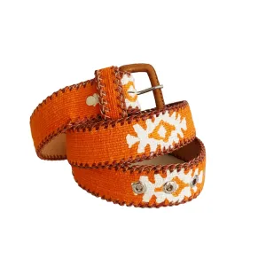 Rancho Belt - Orange & Cream