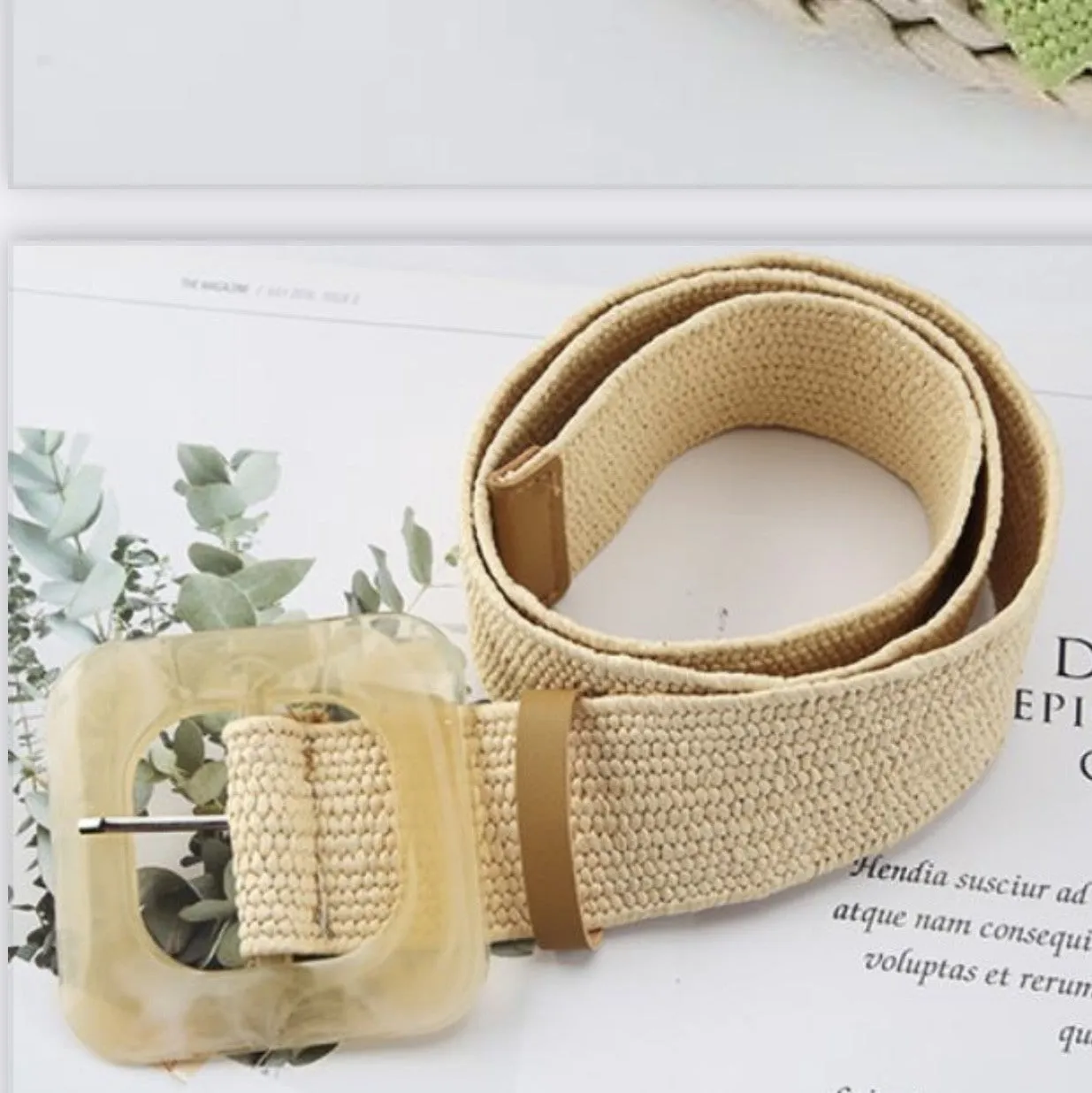 Rattan Belt - Square