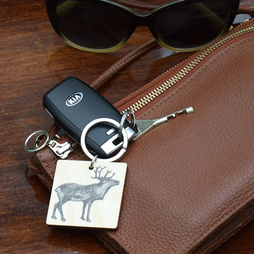 Reindeer keychain