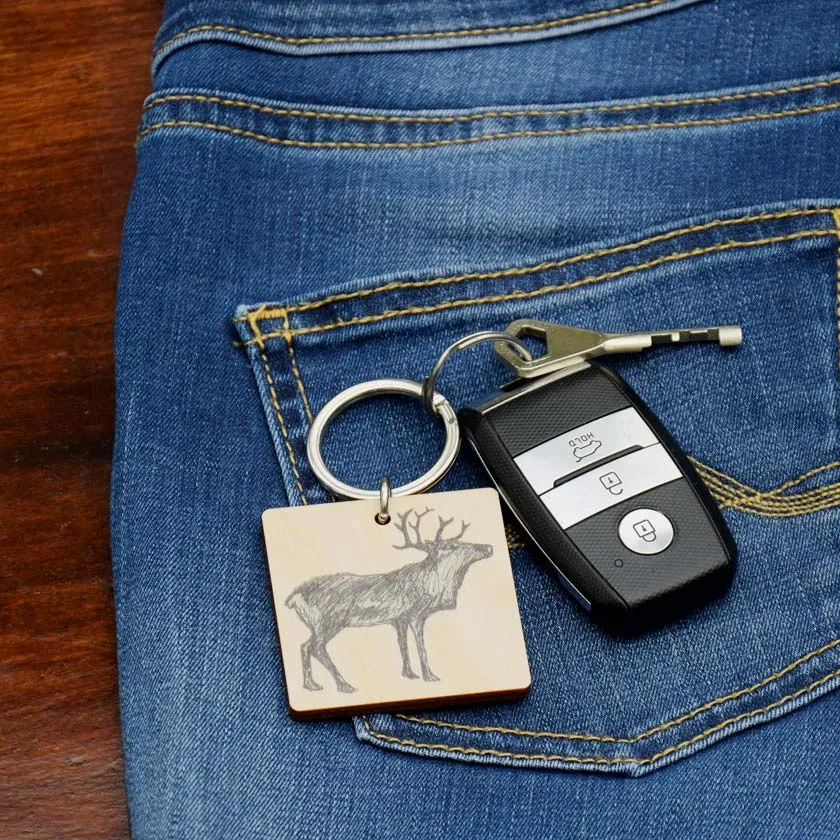 Reindeer keychain