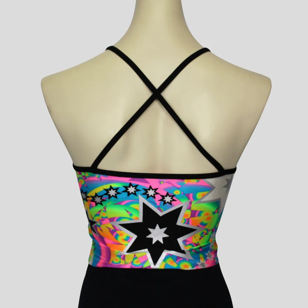 Retro Multi-Burst Top