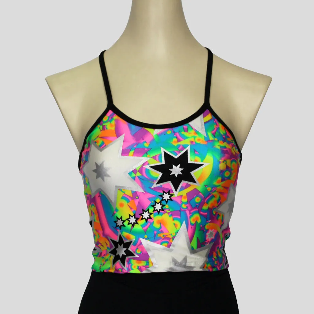 Retro Multi-Burst Top