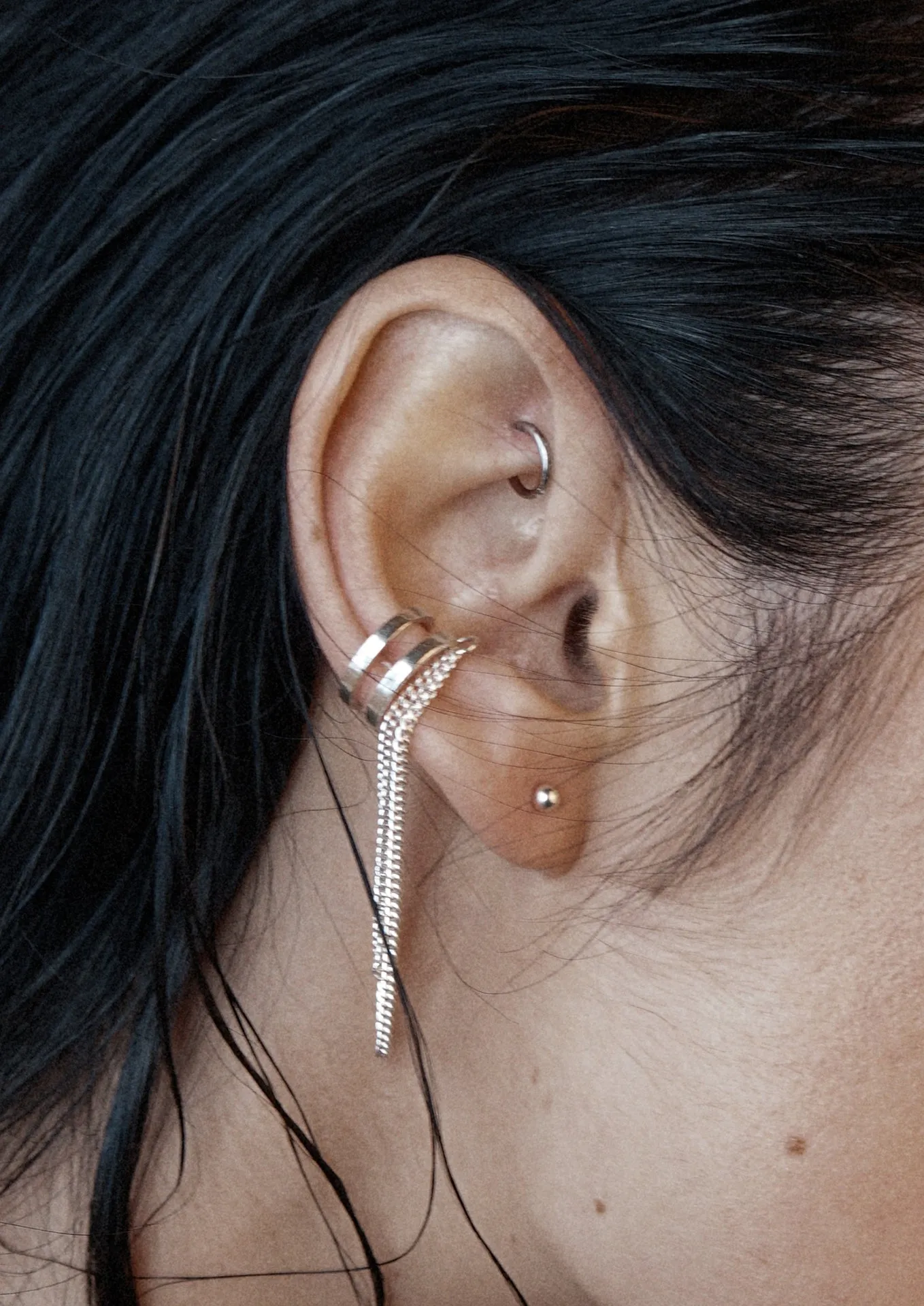 Revolve Ear Cuff Silver