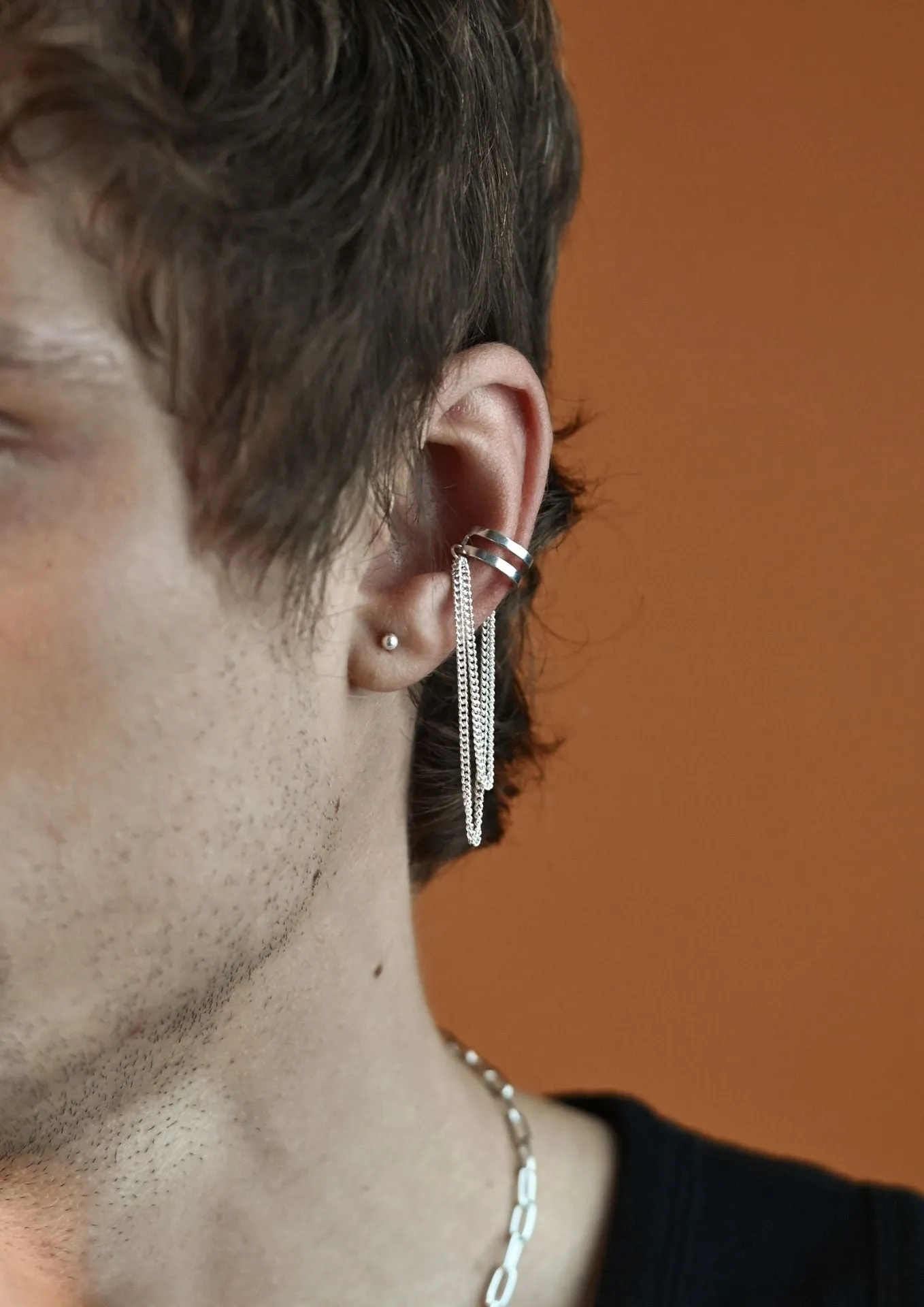 Revolve Ear Cuff Silver