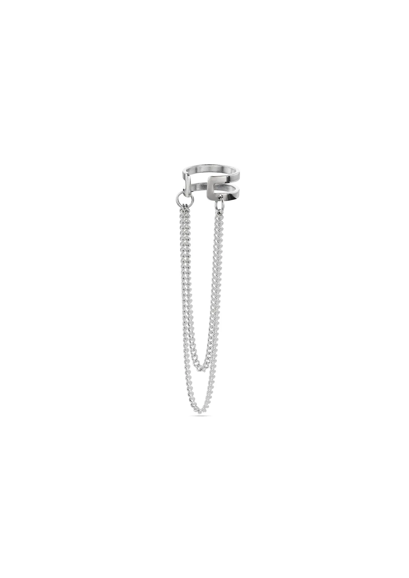 Revolve Ear Cuff Silver