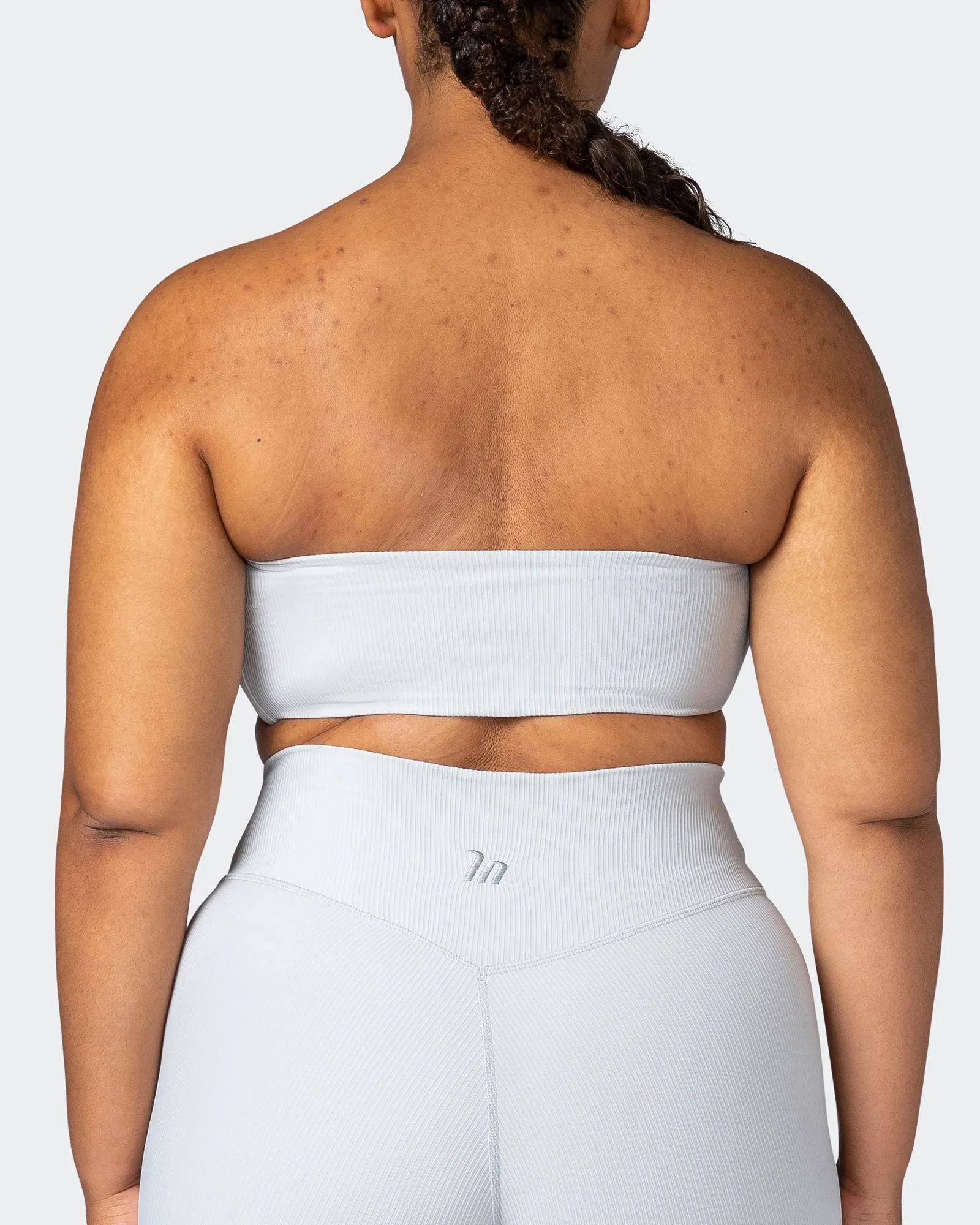 Ribbed Bandeau - Quiet Grey