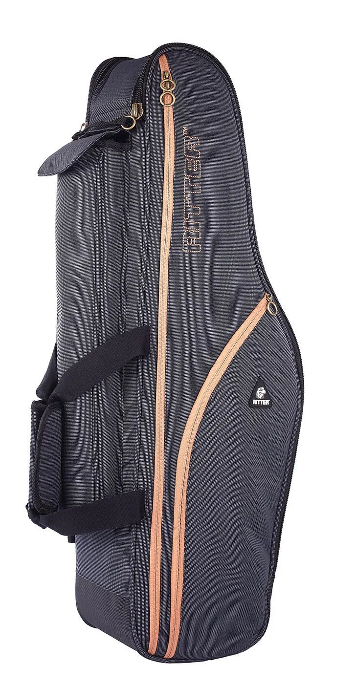 Ritter (RBS7-TS/MGB) Tenor Saxophone Gig Bag - Misty Grey / Brown