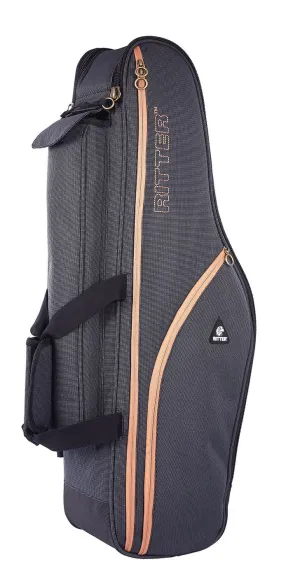 Ritter (RBS7-TS/MGB) Tenor Saxophone Gig Bag - Misty Grey / Brown