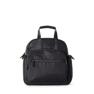 River Recycled Vegan Unisex Diaper Backpack | Black
