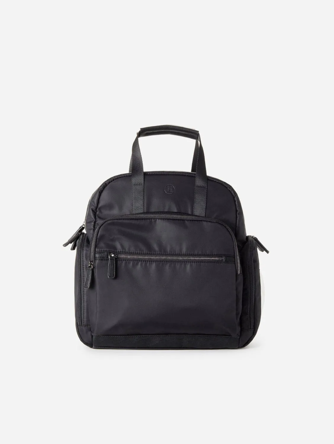 River Recycled Vegan Unisex Diaper Backpack | Black