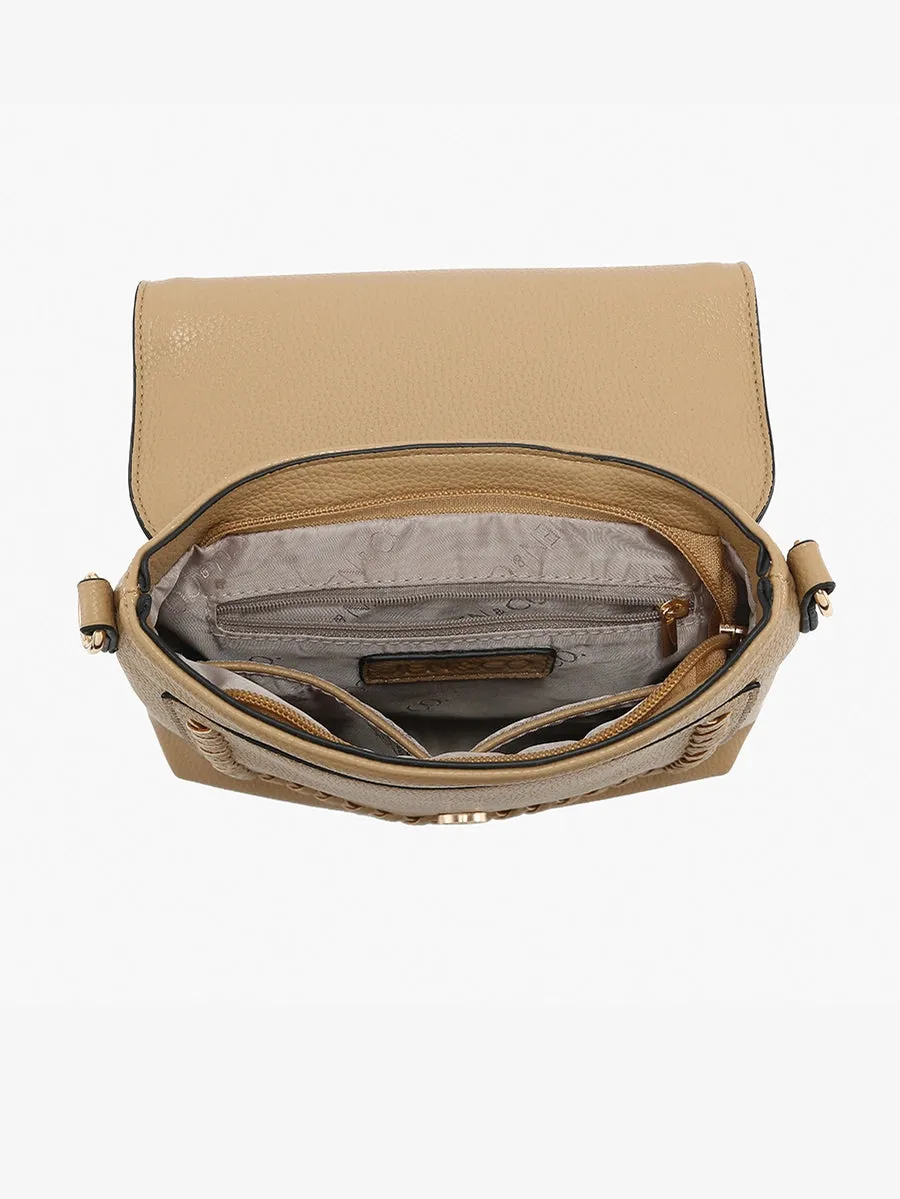 Roberta Whipstitch Flapover Crossbody