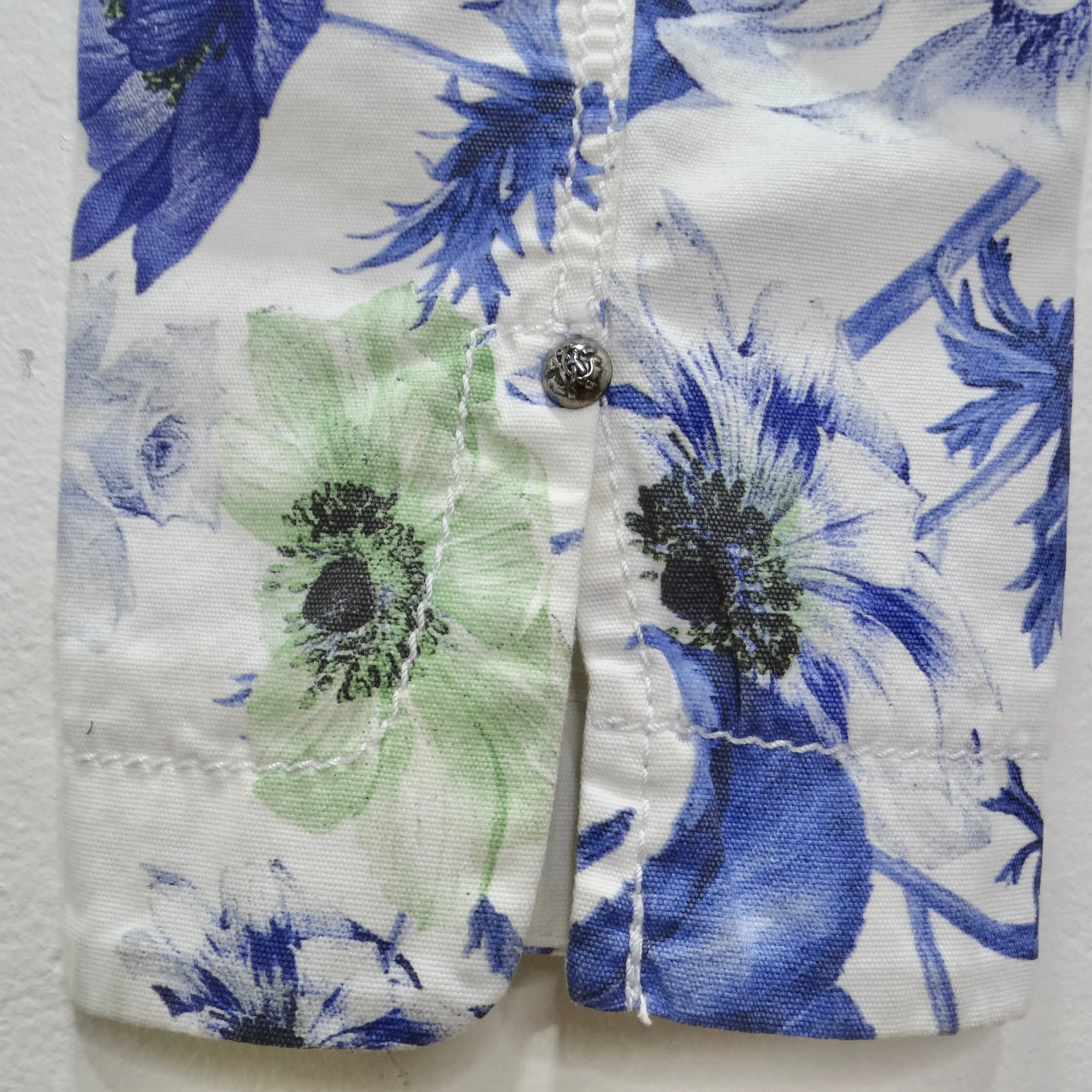 Roberto Cavalli 90s Floral Cropped Belted Jeans