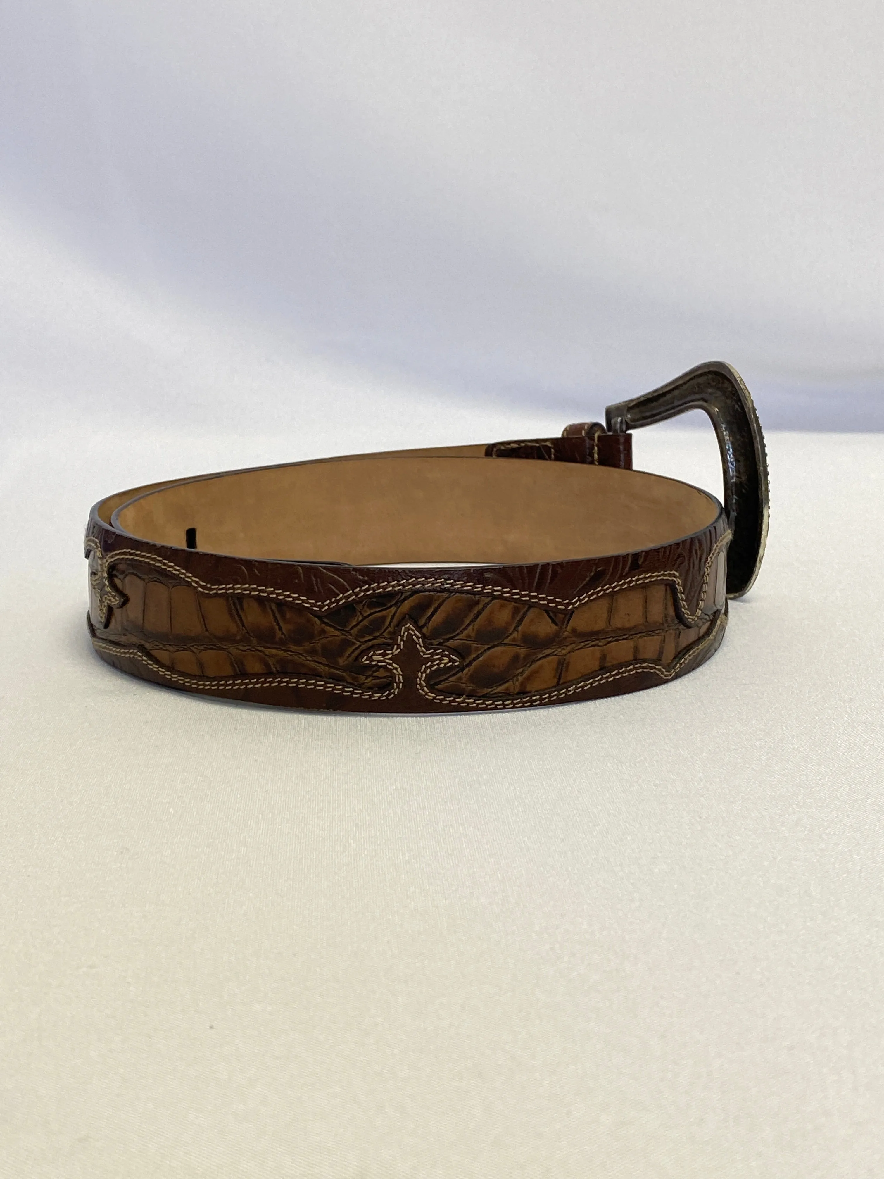 Roberto Cavalli Brown Leather Belt