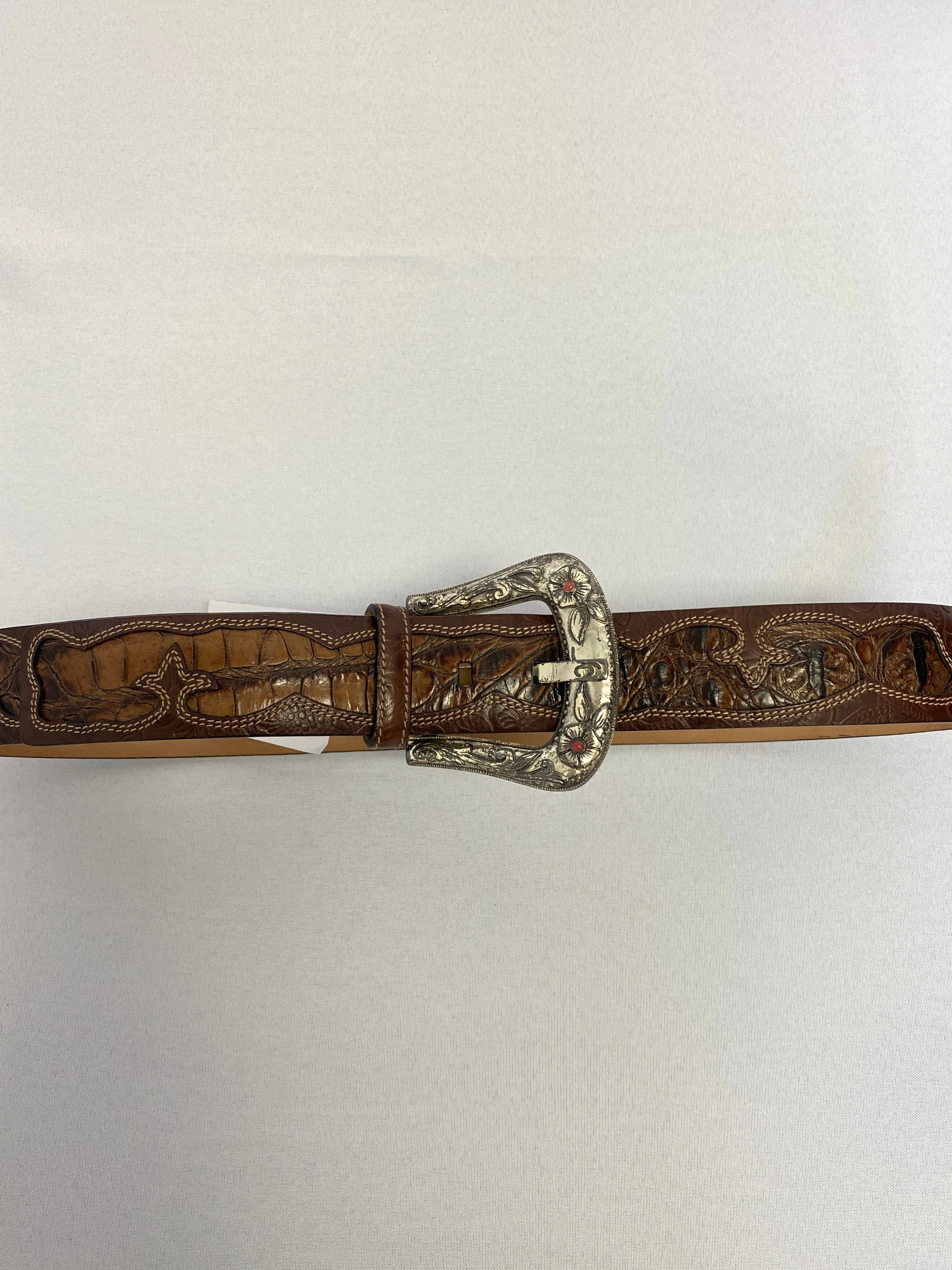 Roberto Cavalli Brown Leather Belt