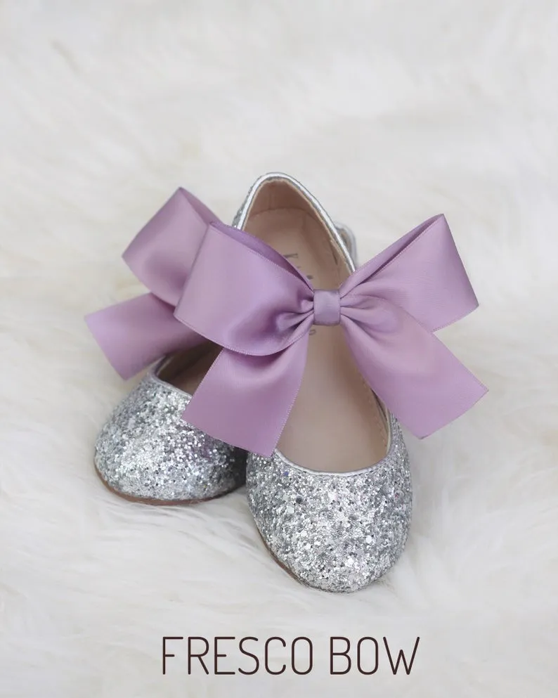 Rock Glitter Mary Jane with Satin Bow
