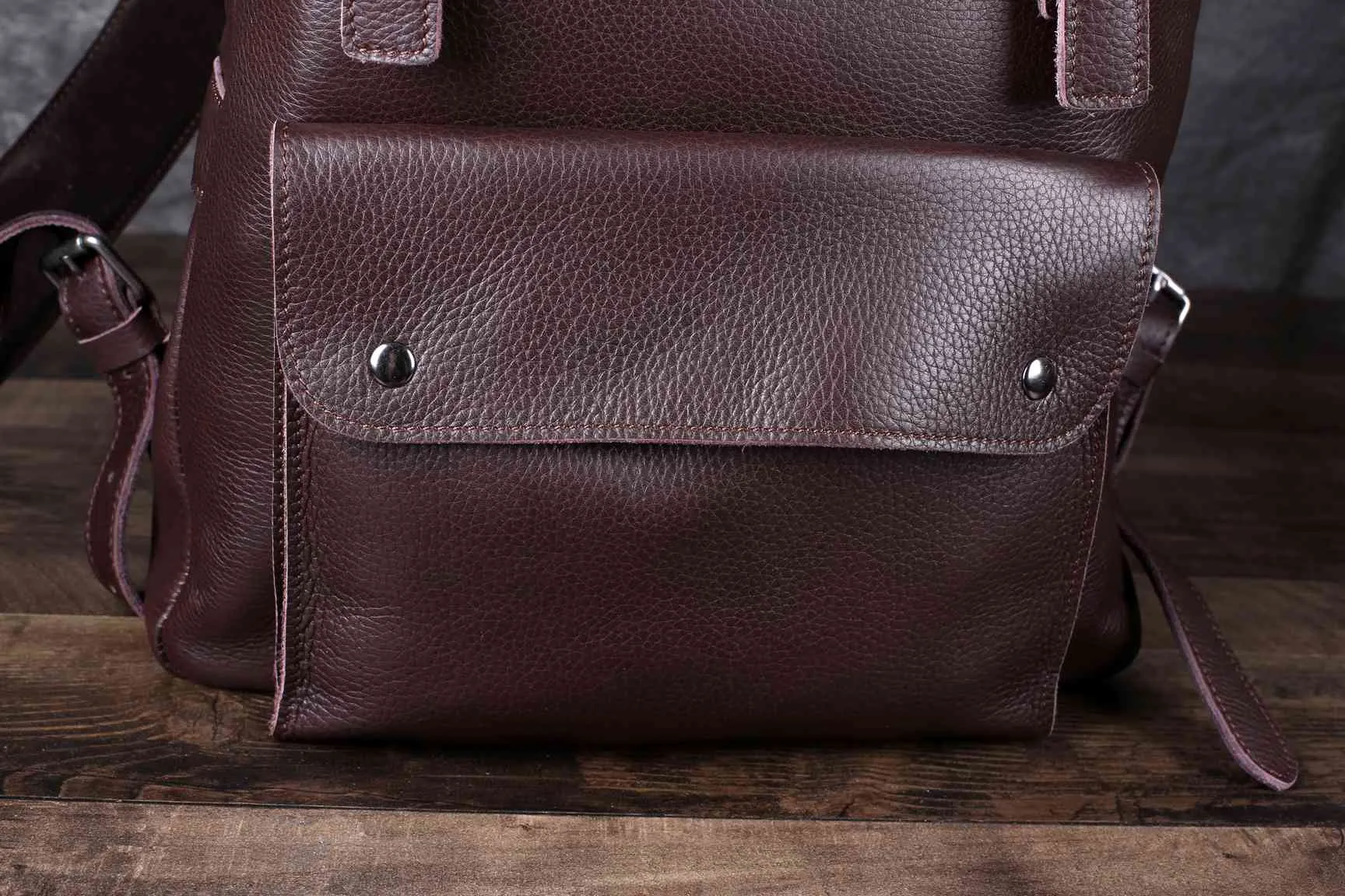 ROCKCOW Vintage Leather Backpack, Womens Leather Backpack Purse, School Backpack
