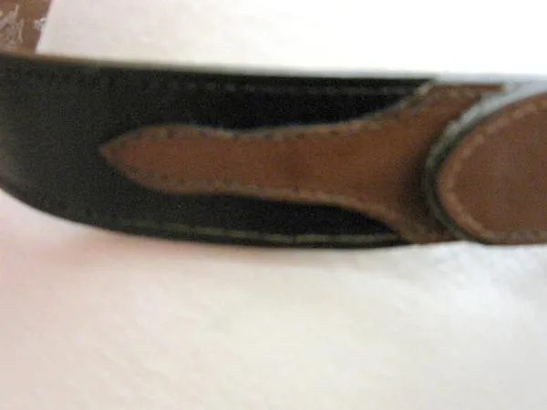 Rockmount Ranch Wear Accessory: Black and Tan Leather Belt