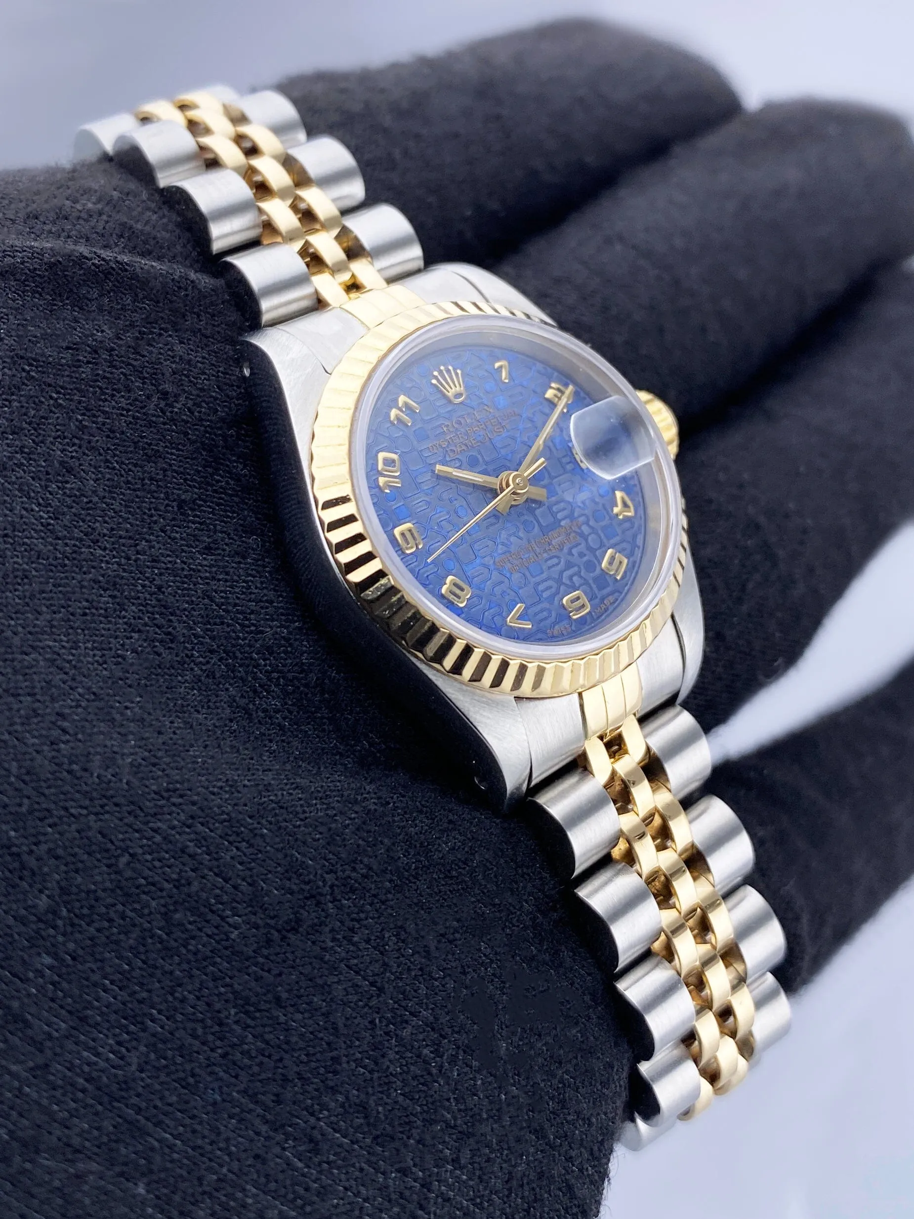 Rolex Datejust 79173 Blue Anniversary Dial Ladies Watch