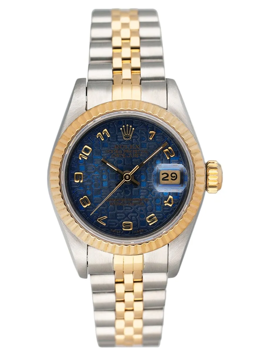 Rolex Datejust 79173 Blue Anniversary Dial Ladies Watch