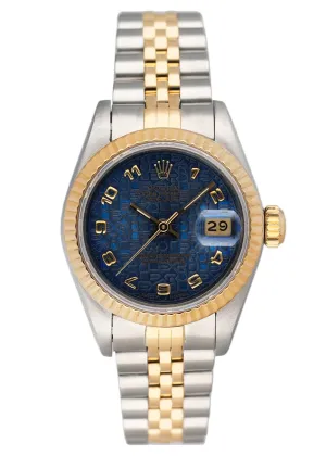 Rolex Datejust 79173 Blue Anniversary Dial Ladies Watch