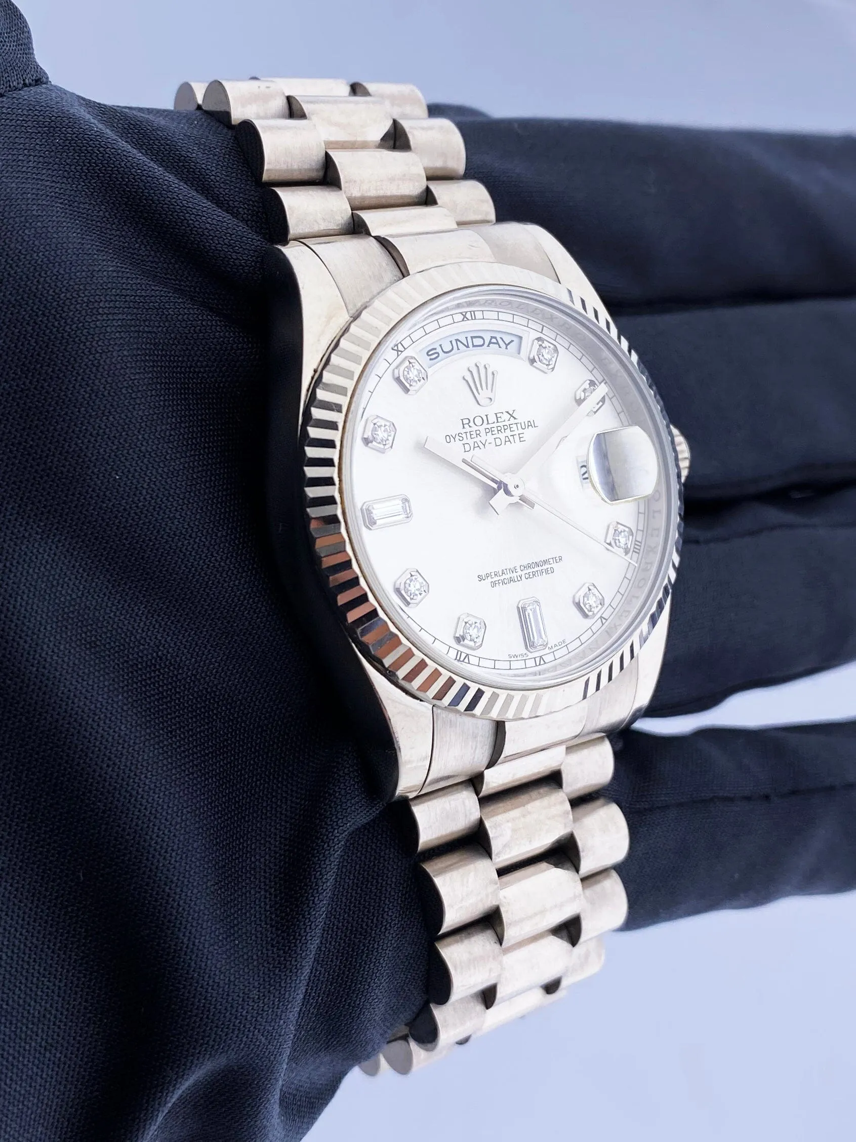 Rolex Day-Date 118239 Diamond Dial Mens Watch