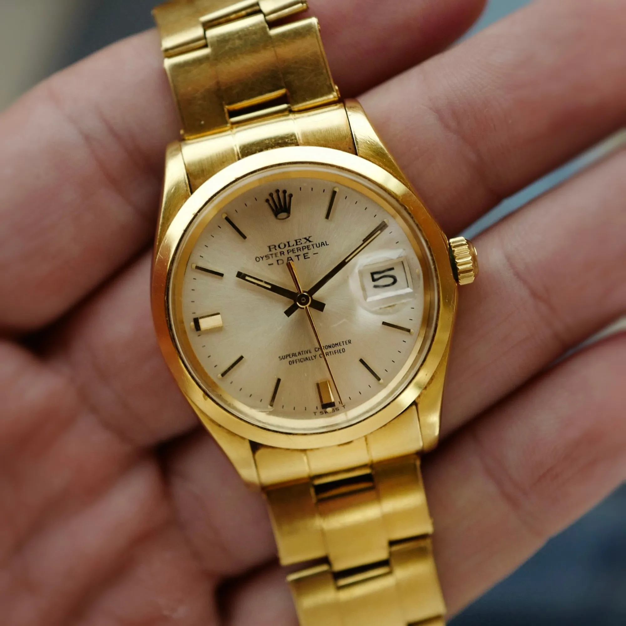 Rolex Yellow Gold Date Ref. 1500, Circa 1971 (New Arrival)