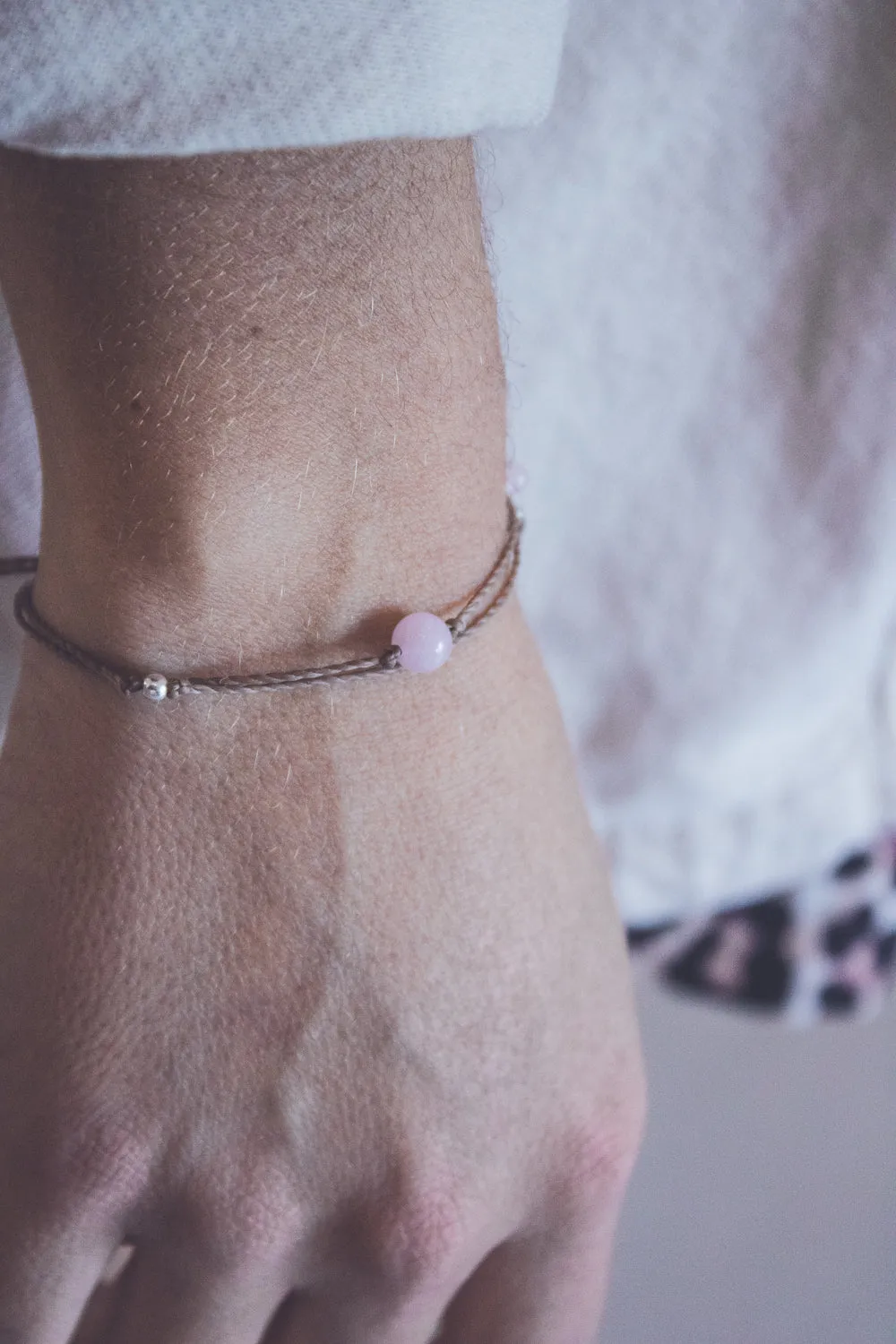 ROSE QUARTZ CRYSTAL BRACELET