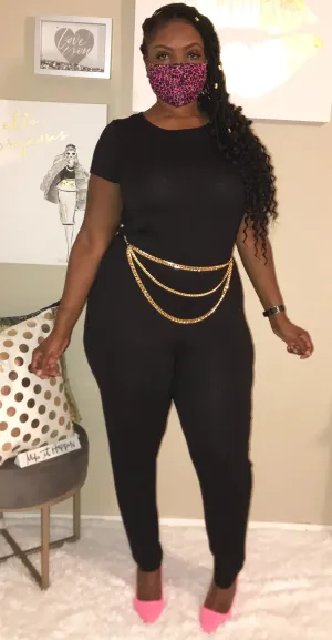 Round Three Waist Chain Belt