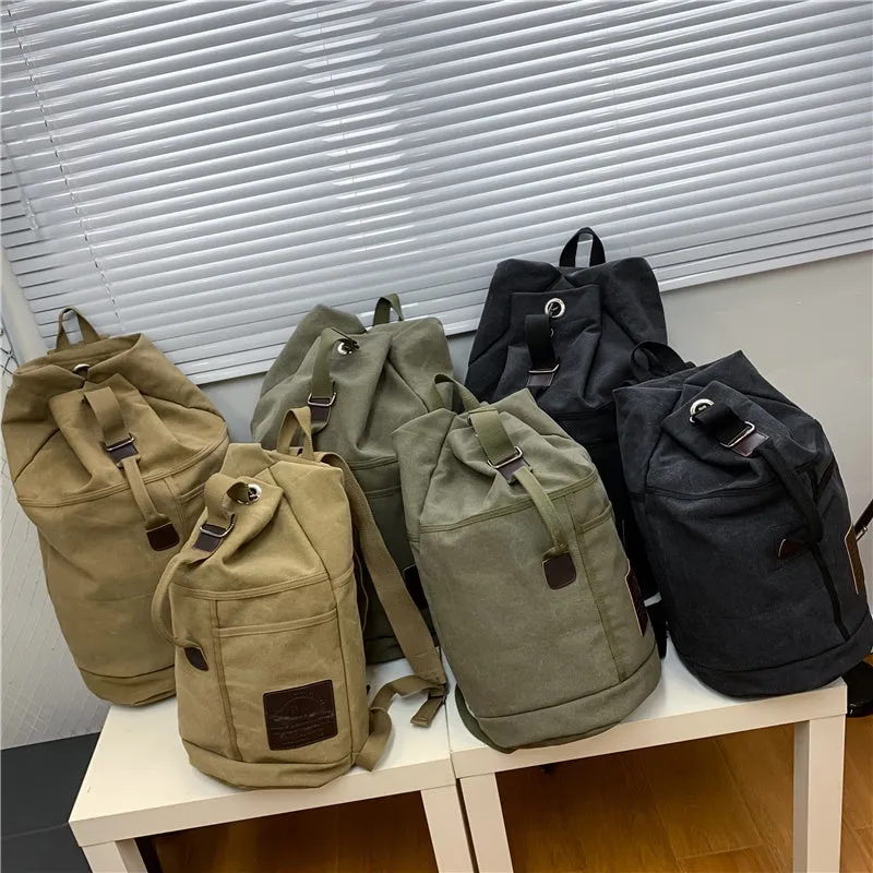 Rucksack Canvas Hiking Travel Backpacks