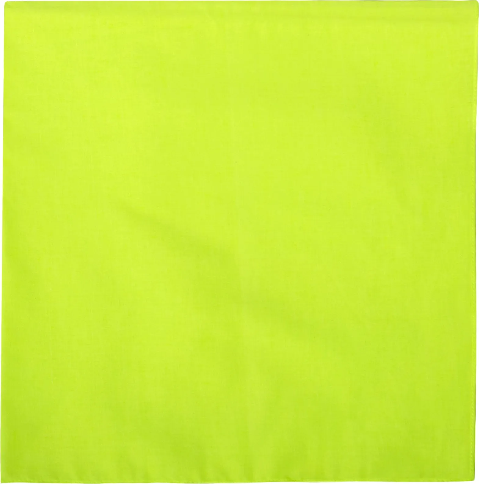 Safety Green Jumbo Solid Color Bandana 27 in. x 27 in.