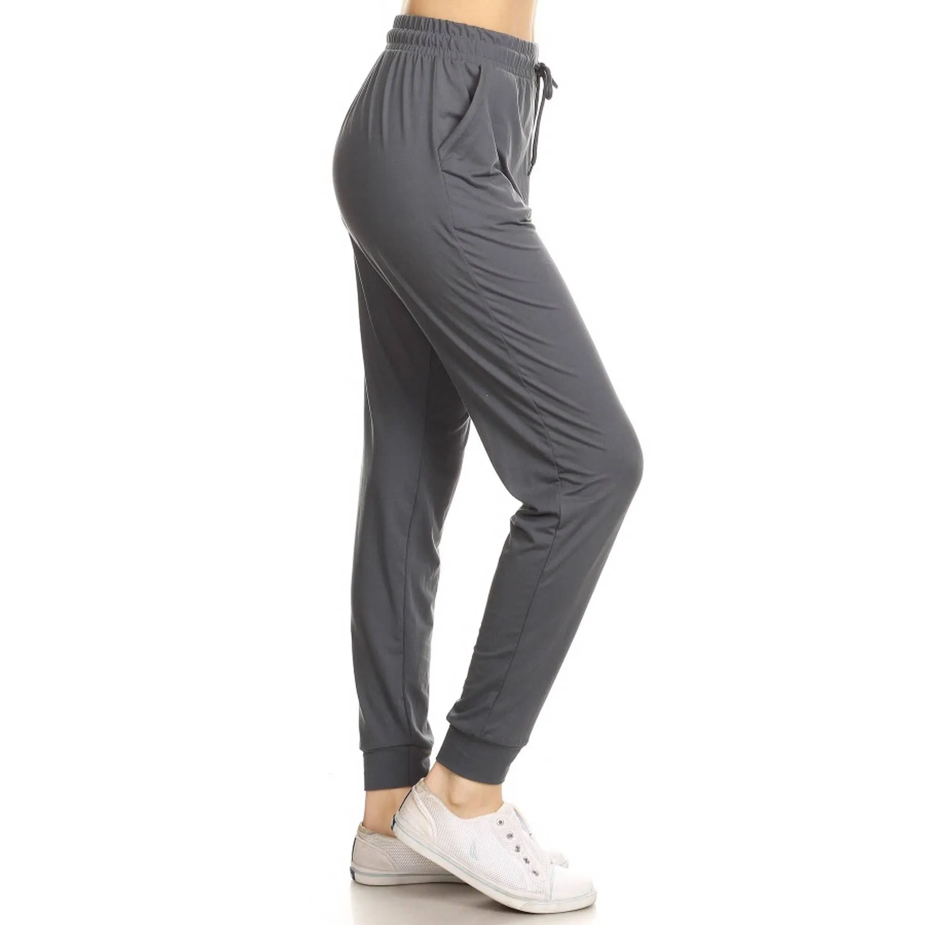 SALE Buttery Soft Solid Joggers with Drawstring