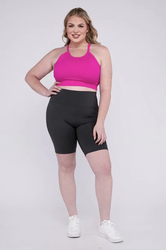 SALUTATION CURVE high rise shorts