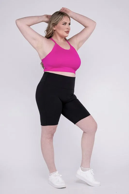 SALUTATION CURVE high rise shorts