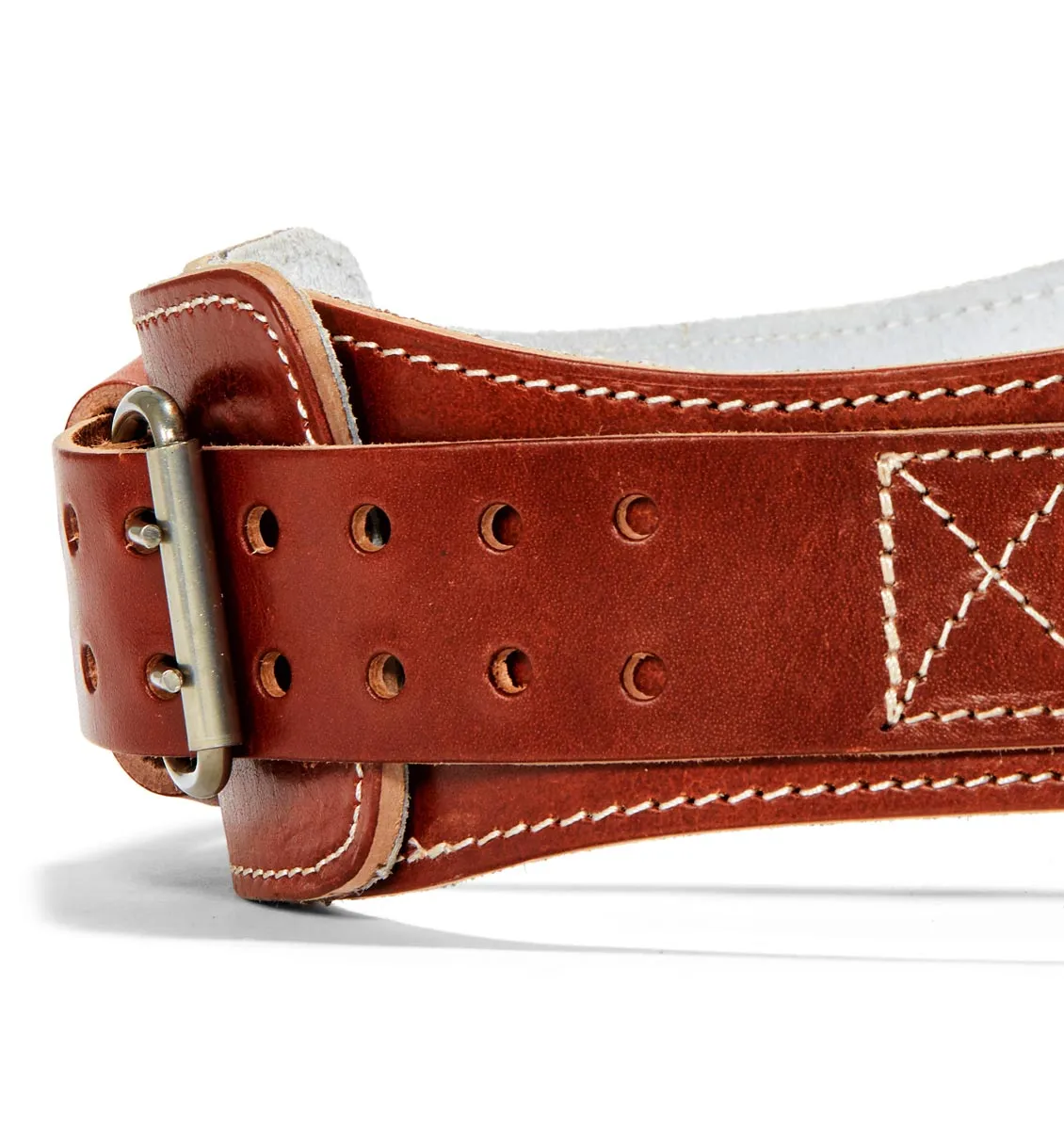 Schiek 6" Power Leather Contour Weight Lifting Belt - Natural Leather