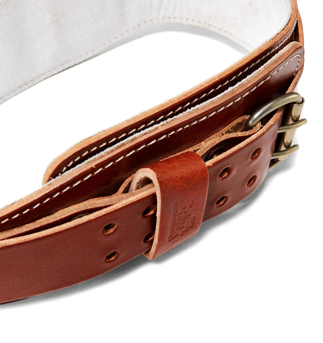 Schiek 6" Power Leather Contour Weight Lifting Belt - Natural Leather