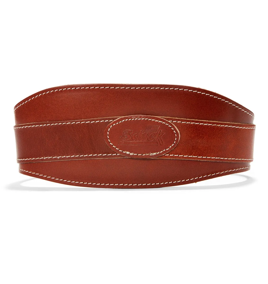 Schiek 6" Power Leather Contour Weight Lifting Belt - Natural Leather