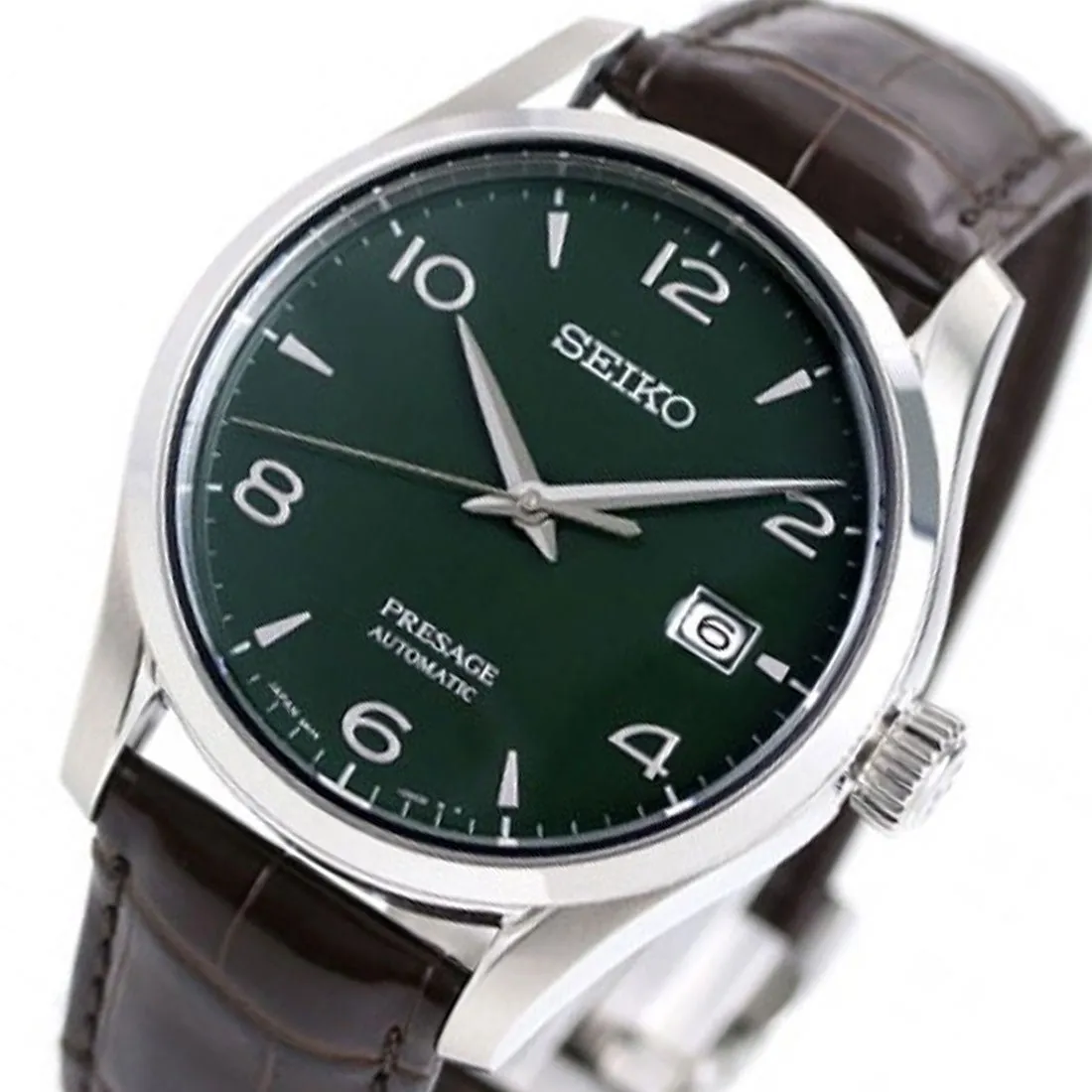 Seiko Presage Automatic Green Enamel JDM Watch SARX063
