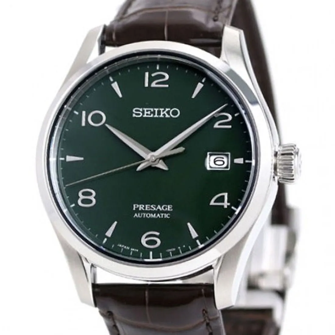 Seiko Presage Automatic Green Enamel JDM Watch SARX063