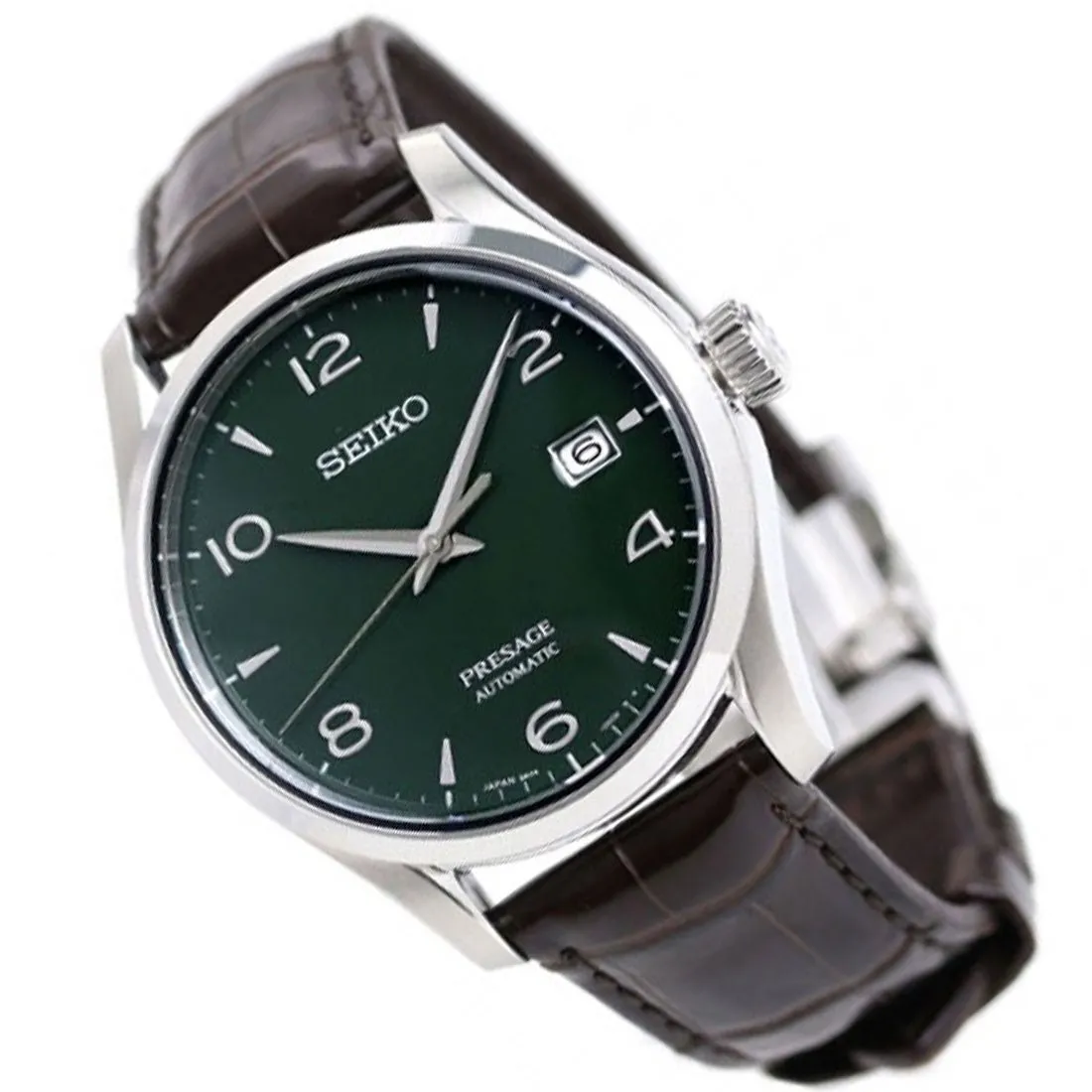 Seiko Presage Automatic Green Enamel JDM Watch SARX063
