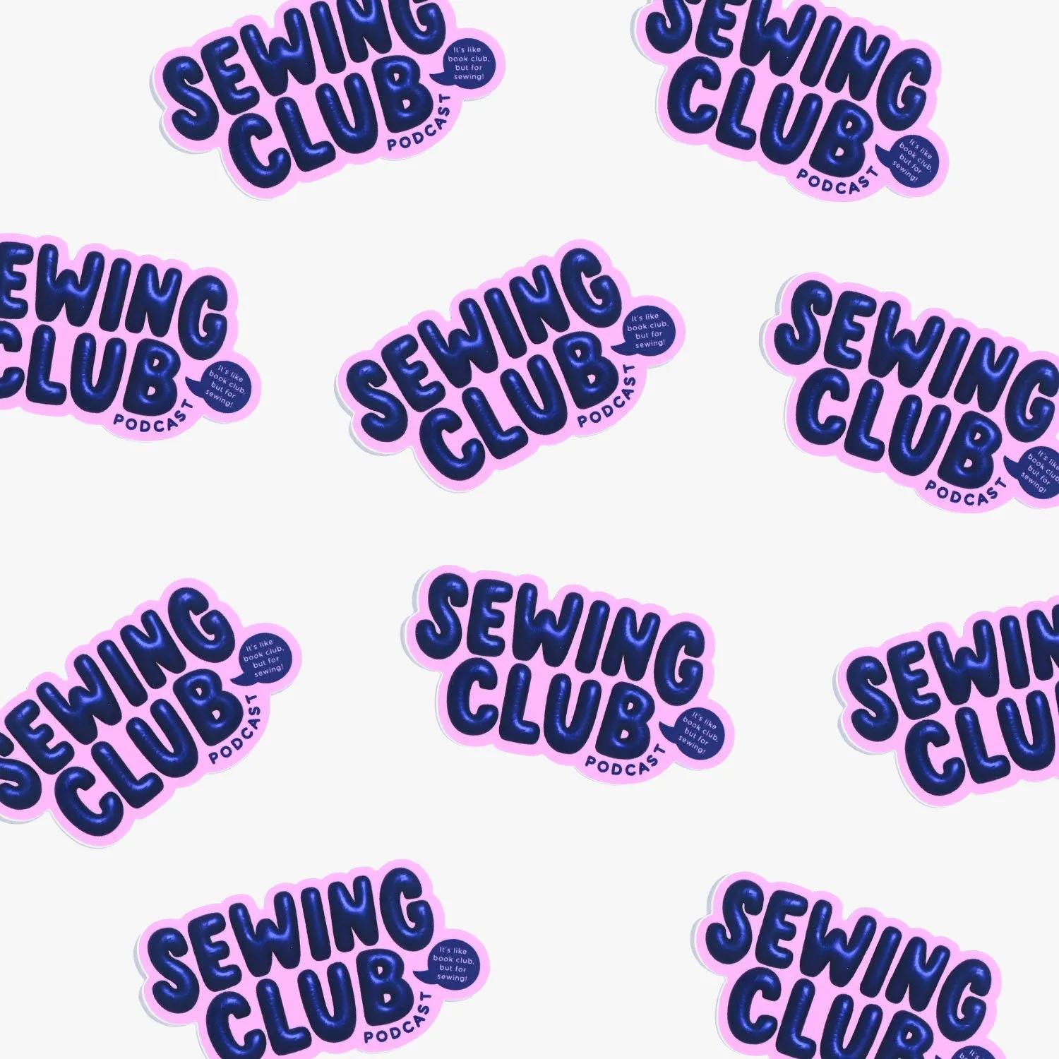 SEWING CLUB Vinyl Sticker | SEWING CLUB MERCH