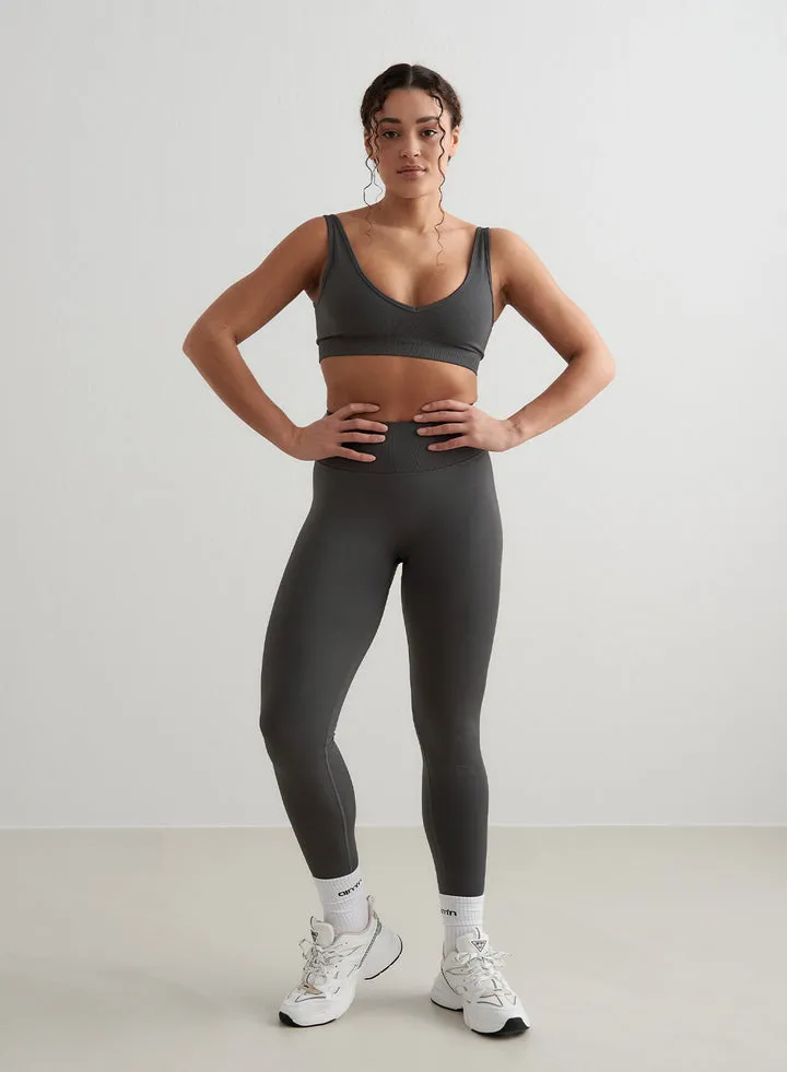 Shape Seamless Deep Cut Bra |  Shadow Grey